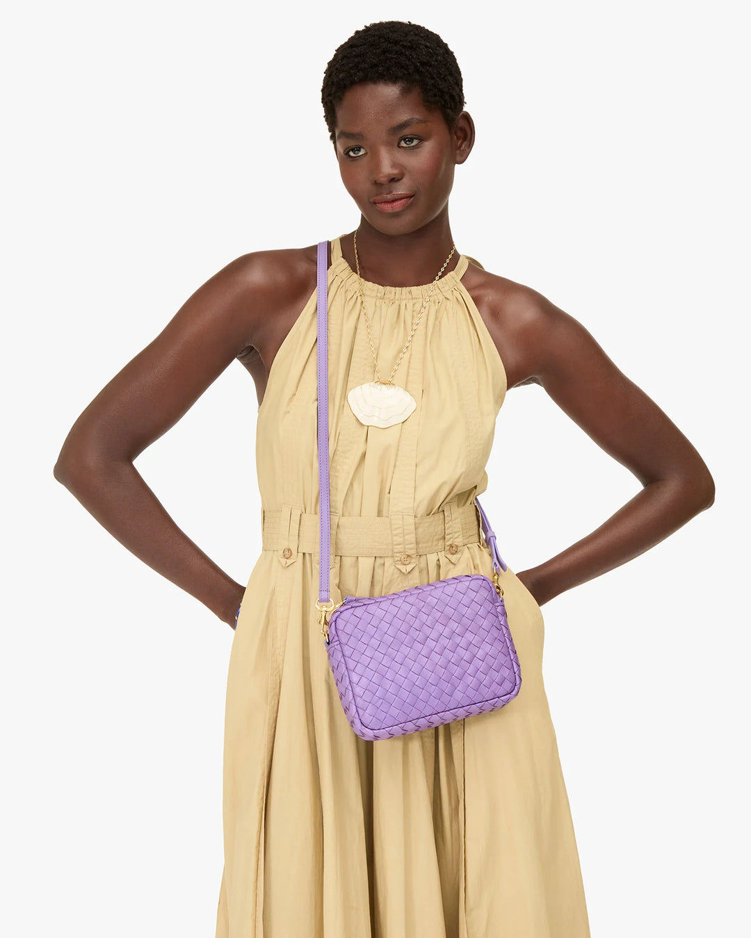 Midi Sac in Jacaranda Diagonal Woven – Lane-Knight