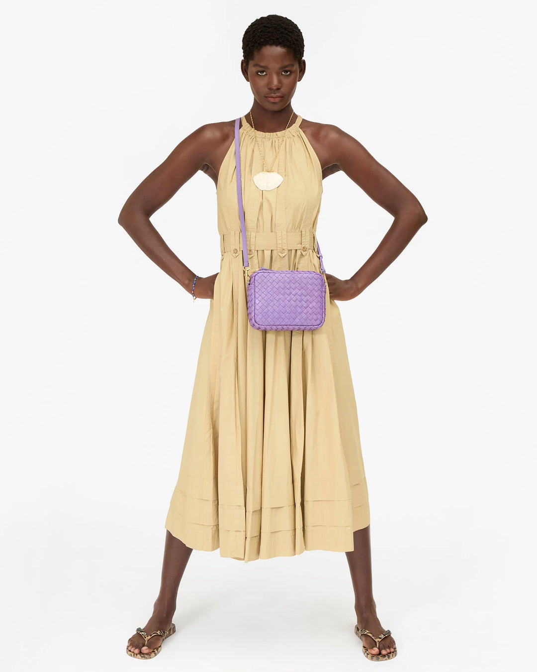 Midi Sac in Jacaranda Diagonal Woven – Lane-Knight