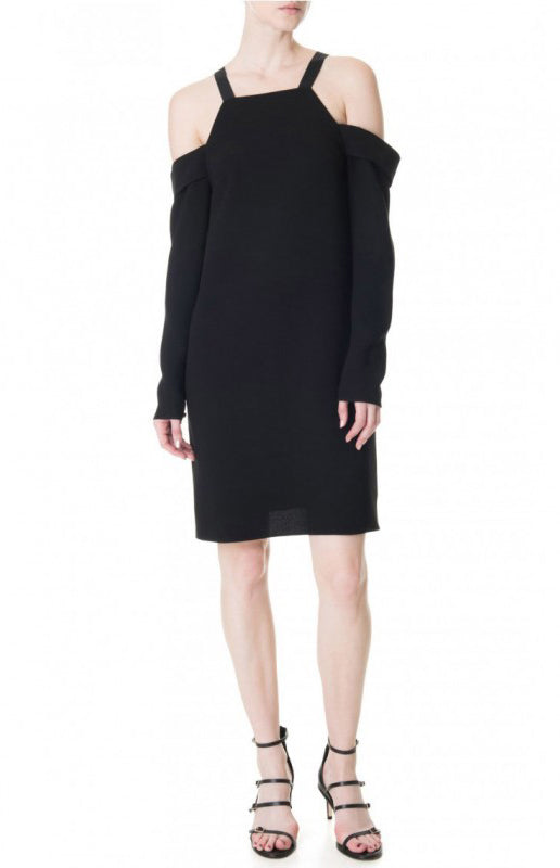 Off the Shoulder Halter Dress 4